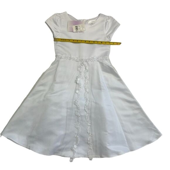 LAVENDER‎ by US ANGELS, Lace Embroidered Communion Dress, Size 10 - Picture 3 of 13